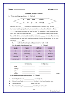 Grade 4 english creative writing exam picture