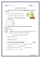 test papers for grade 3 english