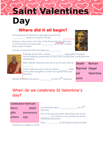 St Valentines Day Quiz