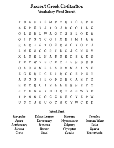 BUNDLE - 13 Printable World History Word Search Puzzles | Teaching