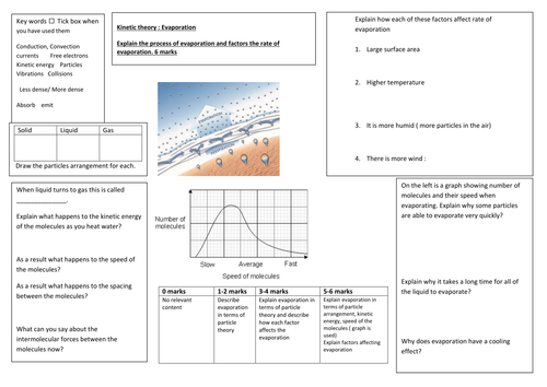 GCSE 9-1 Change of state and specific latent heat | Teaching Resources