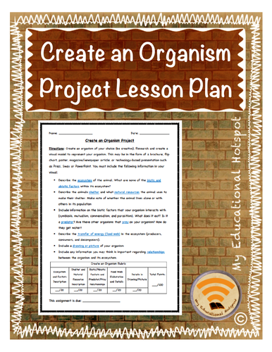 create your own organism assignment