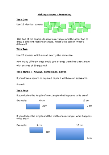 making-shapes-year-4-area-reasoning-teaching-resources