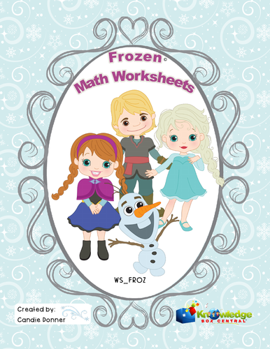 frozen math worksheets teaching resources