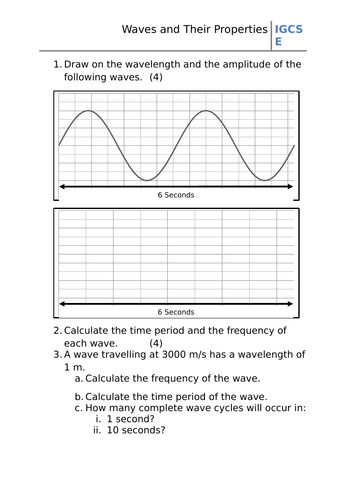 Wave Calculations