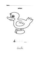 Learning letter d for duck - nursery and reception students | Teaching ...