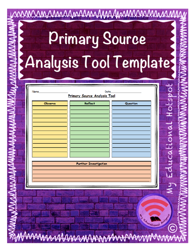 primary source analysis outline