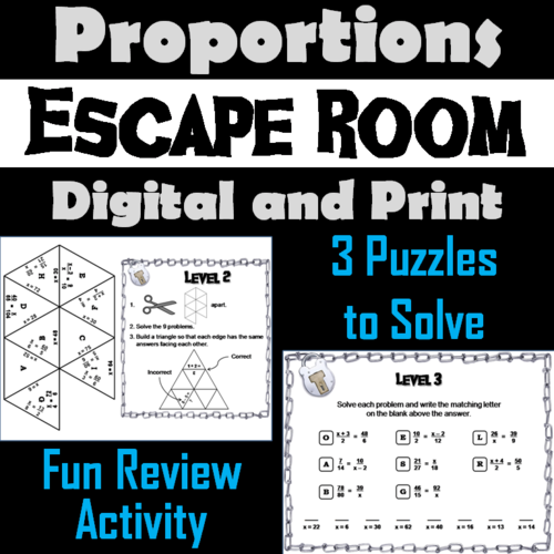 Solving Proportions Escape Room