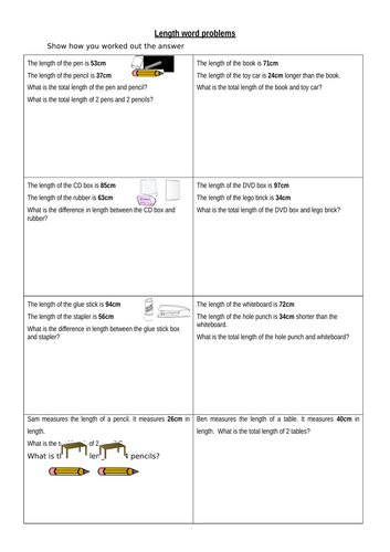 length-word-problems-teaching-resources