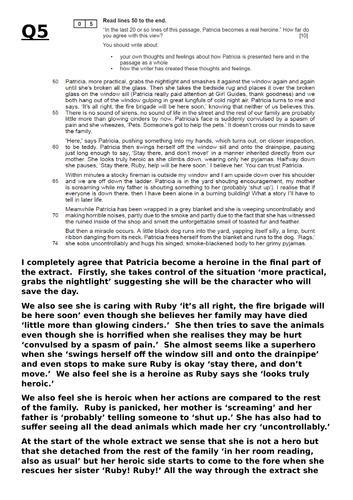 EDUQAS GCSE English Language Paper 1 June 2017 - how to get top marks ...