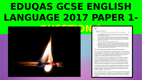 EDUQAS GCSE English Language Paper 1 June 2017 - how to get top marks ...