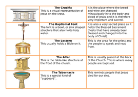 Christianity  Features of a Catholic Church?  Teaching Resources