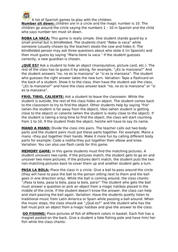 Foundation, Year One and Year Two whole year Spanish planning and ...