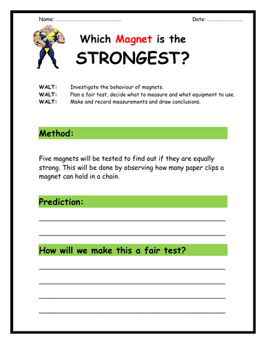 Which magnet is strongest? (FORCES)