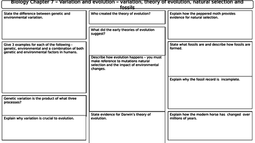 NEW AQA 2016 GCSE Trilogy revision mats for all Biology, Chemistry and ...