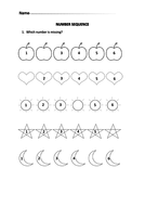 First Number Sequence for Nursery and Reception Students | Teaching ...
