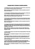 English language paper 2 re image