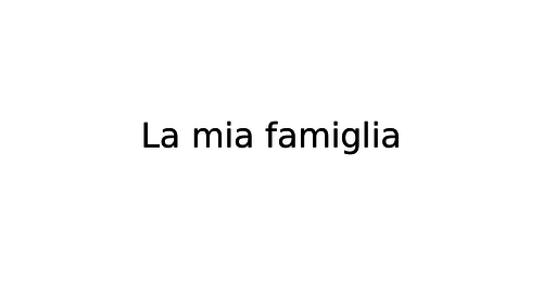 Andiamo 1.8 - la mia famiglia