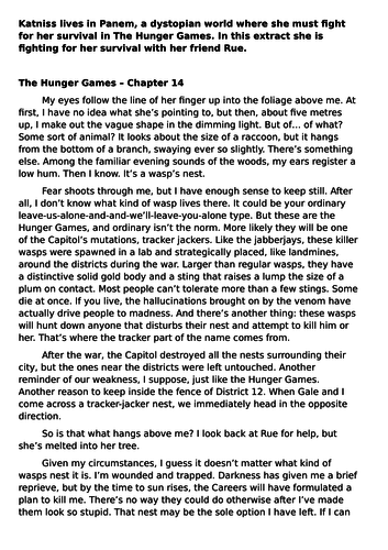 the hunger games dystopian essay