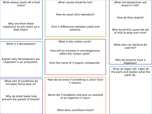 Unicellular Organisms Revision