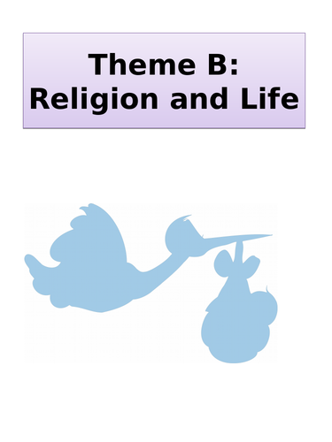 Theme B Religion and Life Revision booklet