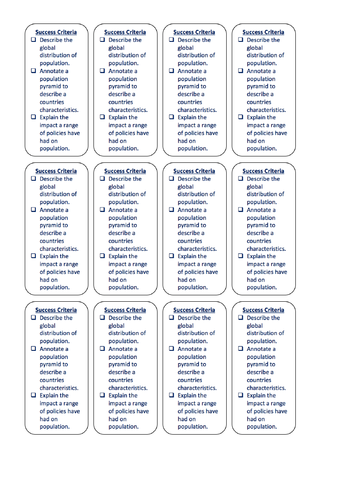 Population/Demographics | Teaching Resources