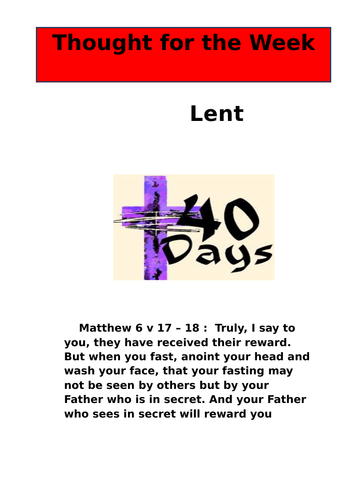 Lent Assembly