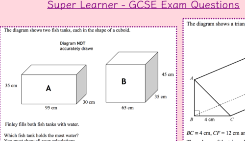 volume of triangular prisms lesson worksheets teaching resources