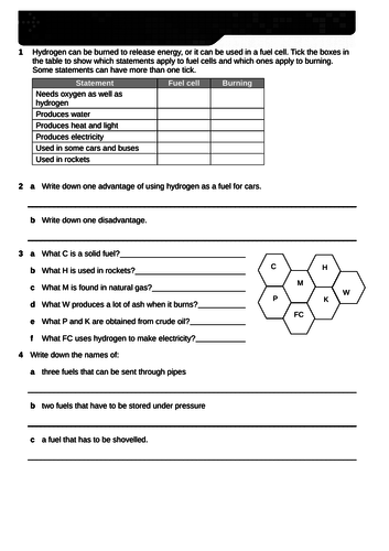 Edexcel 9-1 Sc16a TOPIC 5 Dynamic equil Chemical + Hydrogen-oxygen fuel cell SEPARATE TRIPLE PAPER 1