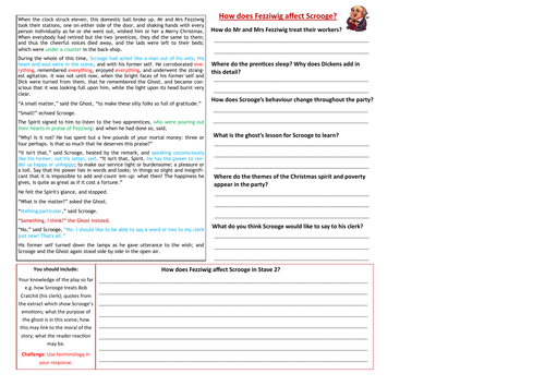 KS3/KS4 A Christmas Carol lessons/worksheets | Teaching Resources