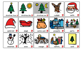 Christmas Symbols - Boardmaker Visual Aids for Autism | Teaching Resources