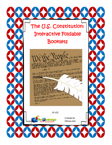 U.S. Constitution Interactive Foldable Booklets | Teaching Resources