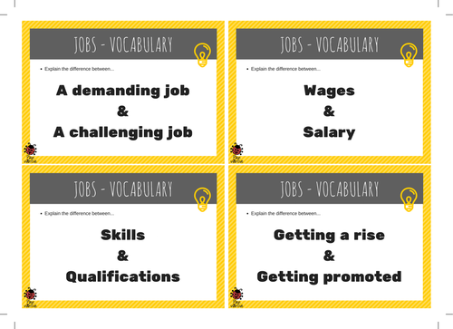 job skills vocabulary