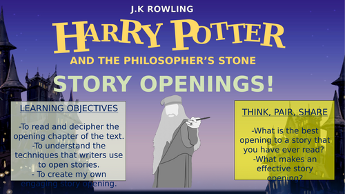 Harry Potter and the Philosopher's Stone - Story Openings!