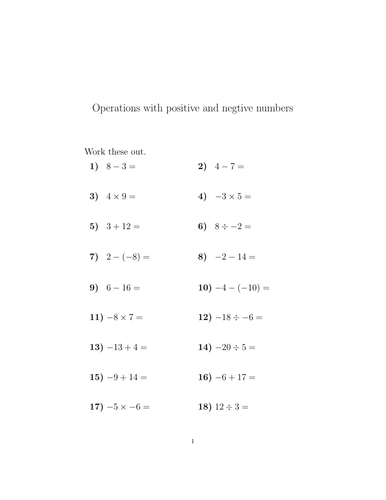 operations-with-positive-and-negative-numbers-worksheet-no-2-with-answers-teaching-resources