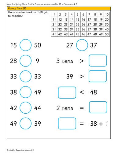 Year 1 - Spring block 2 - PV within 50 - week 6 resources and ...