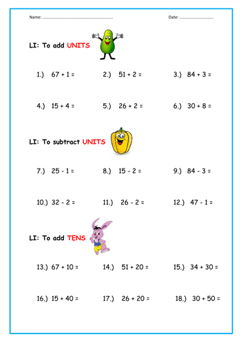 Adding and Subtracting using PLACE VALUE