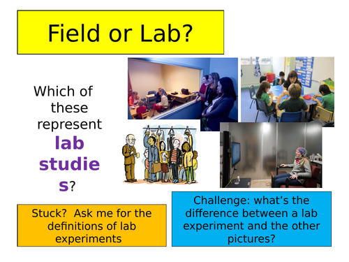 difference between lab and field experiment psychology