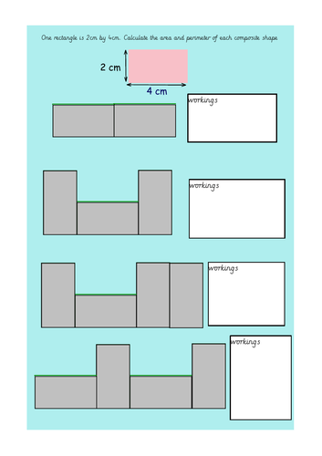Year 5 Finding the Area of Compound/ Composite Shapes | Teaching Resources