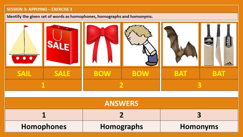 powerpoint presentation on homonyms