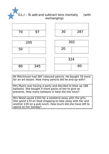 Addition and subtraction Y3 (Based on White Rose resources) | Teaching ...