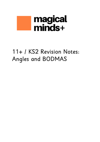 Angles and BIDMAS revision