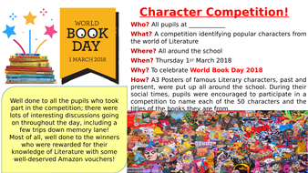 WORLD BOOK DAY WHOLE SCHOOL COMPETITION | Teaching Resources
