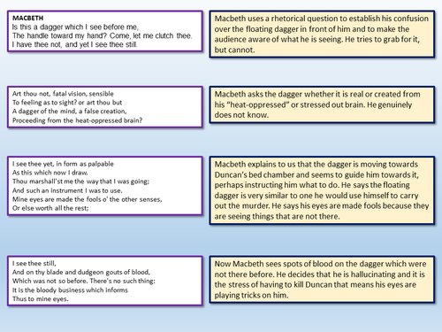 Macbeth Dagger Scene | Teaching Resources