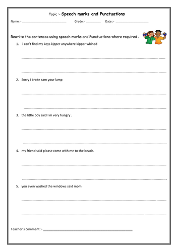 Rewrite the sentences | Teaching Resources