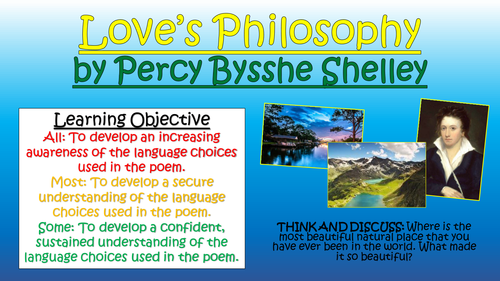 Love's Philosophy - Percy Bysshe Shelley - Love/ Relationships Poetry