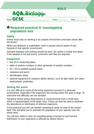 Aqa Distribution And Abundance Required Practical 9 