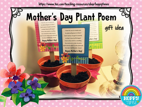 Free MOTHER'S DAY PLANT POEM (gift idea) Teaching Resources