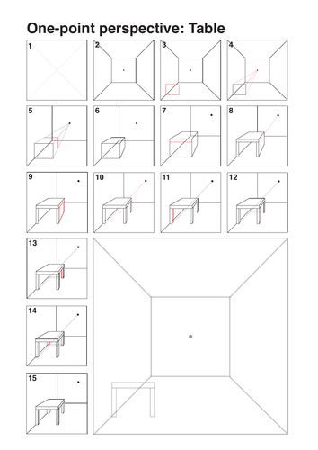 Perspective Drawing Worksheets | Teaching Resources