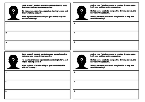 Perspective Drawing Worksheets | Teaching Resources